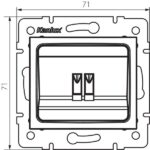 Kanlux 33581 Единичен контакт за високоговорител LOGI