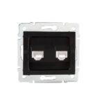 Kanlux 33593 Независимо двойно компютърно гнездо (2x RJ45Cat 5e Jack) LOGI