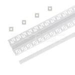 V-TAC VT-3360 Монтажен Kит С Дифузер За LED Лента Алуминиев Мат За Вграждане Прав Тесен 2000mm