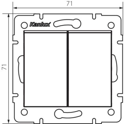 Kanlux 33618 Двоен стълбищен ключ LOGI