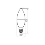 Kanlux 33644 ЛЕД Лампа SMART E14 220V 4.9W 2700K-6500K