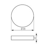 Kanlux 33653 Аксесоар за осветително тяло от тип луна AREL FRAME