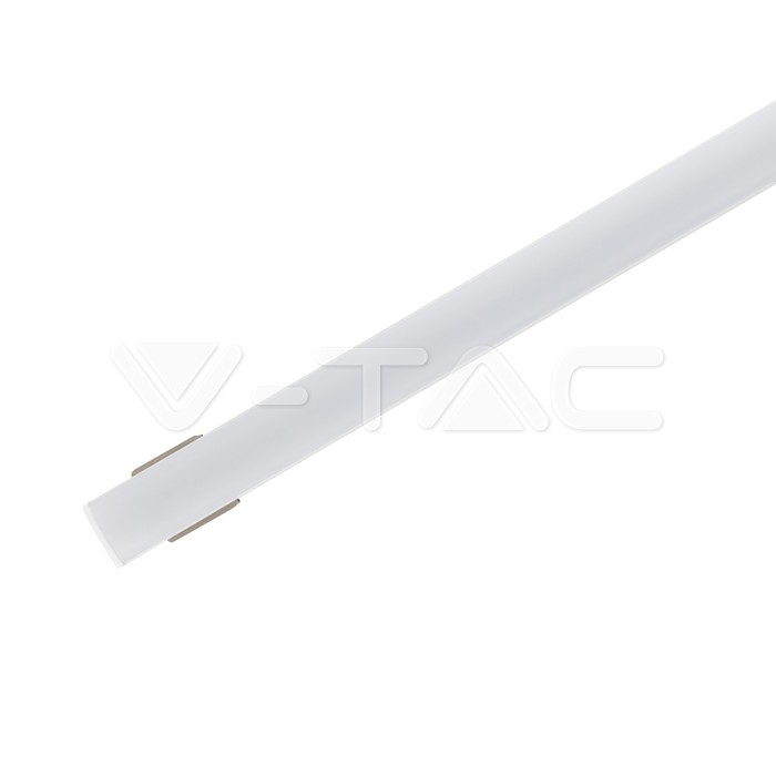 V-TAC VT-3366 Монтажен Kит С Дифузер За LED Лента Алуминиев Бял 2000 x 17.2 x 15.5mm