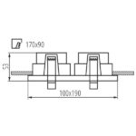 Kanlux 33662 Пръстен на точково осветително тяло REUL Gx5.3/GU10 12V IP20