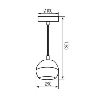 Kanlux 33682 Висяща лампа GALOBA C GU10 220V IP20