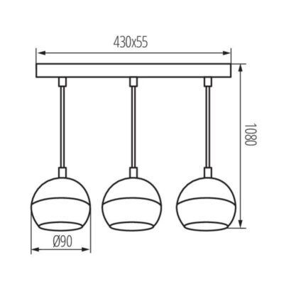 Kanlux 33684 Висяща лампа GALOBA C GU10 220V IP20