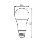 Kanlux 33726 ЛЕД Лампа IQ-LEDDIM A60 E27 220V 13.6W 2700K