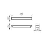 Kanlux 33936 Линейно LED осветително тяло за вграждане AL-SL-PT LED 4000K