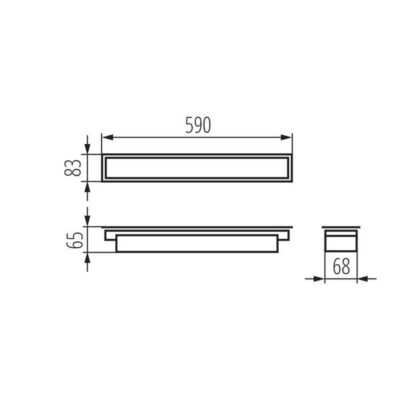 Kanlux 33936 Линейно LED осветително тяло за вграждане AL-SL-PT LED 4000K