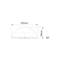 VITO 3400700 ЛЕД Външно Осветление LUZ-BR 18W 1224Lm 4000K IP65 Бяло