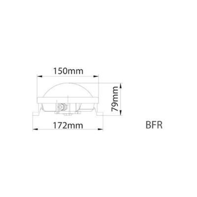 Vito 3400710 LUZ-BFR 17CM 4000K IP65 9W 220V