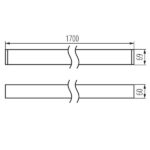 Kanlux 34081 Линейно ЛЕД осветително тяло AL-LH-NT 220V 52W 4000K IP20