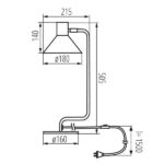 Kanlux 34475 Настолна лампа NEDIA E14 220V IP20