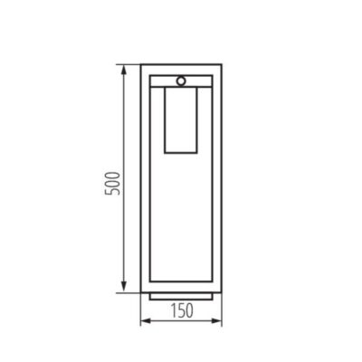 Kanlux 34986 Градинско осветително тяло със сменяем източник на светлина VIMO E27 220V IP44