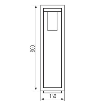 Kanlux 34988 Градинско осветително тяло със сменяем източник на светлина VIMO E27 220V IP44