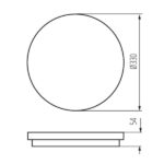 Kanlux 35002 ЛЕД Плафон STIVI LED 220V 36W 4000K