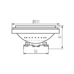 Kanlux 35252 ЛЕД Лампа IQ-LED AR-111 G53 12V 2700K