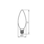 Kanlux 35272 ЛЕД Лампа XLED C35 E14 220V 6W 2700K