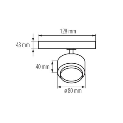 Kanlux 35662 ЛЕД Прожектор за шина BTLW LED 220V 18W 3000K IP20