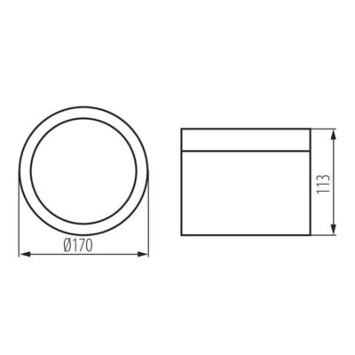 Kanlux 35678 ЛЕД Луна за повърхностен монтаж TIBERI PRO NT 220V 30W 4000K IP54