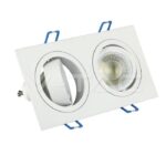 V-TAC VT-3607 2*GU10 Корпус Луна Квадрат Бяла