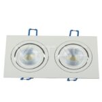 V-TAC VT-3607 2*GU10 Корпус Луна Квадрат Бяла