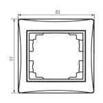 Kanlux 36490 Единична хоризонтална рамка DOMO