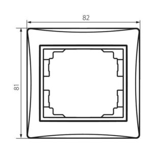 Kanlux 36490 Единична хоризонтална рамка DOMO