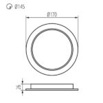 Kanlux 36513 Осветително тяло луна TAVO LED 220V 18W 4000K IP44