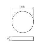 Kanlux 36520 Аксесоар за повърхностен монтаж на лед луна TAVO FRAME