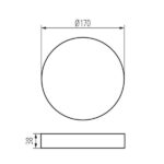 Kanlux 36521 Аксесоар за повърхностен монтаж на лед луна TAVO FRAME