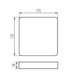 Kanlux 36523 Аксесоар за повърхностен монтаж на лед луна TAVO FRAME