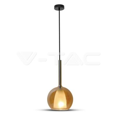 V-TAC VT-3878 Пендел Стъклен Amber+Бяло Ф180мм