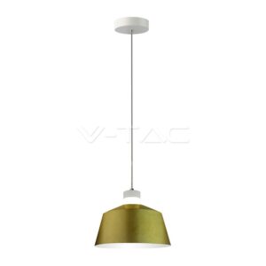 V-TAC VT-3936 7W LED Пендел Акрил Златен Абажур 25x19 Топло Бяла Светлина