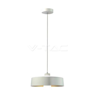 V-TAC VT-3939 7W LED Пендел Акрил Бял Абажур 34x19 Топло Бяла Светлина