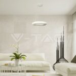 V-TAC VT-3960 82W Пендел/Плафон Кръг 3 Цветен Димиращ Бял