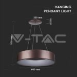 V-TAC VT-3997 30 LED Пендел Димиращ Кафе 3000K