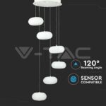 V-TAC VT-40011 72W LED Висящ Пендел Димиращ Бял 3000K