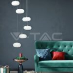 V-TAC VT-40011 72W LED Висящ Пендел Димиращ Бял 3000K