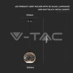 V-TAC VT-40131 Пендел 3D E27 250мм