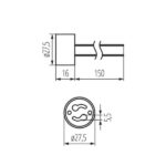 Kanlux 402 Фасунга за източник на светлина HLDR-GZ10 GU10 220V