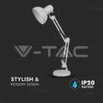 V-TAC VT-40351 Настолна Лампа Е27 Черна 325x560 PIXI