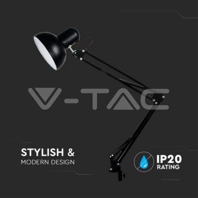 V-TAC VT-40361 Настолна Лампа Е27 Бяла 450x1630 PIXI Захващане