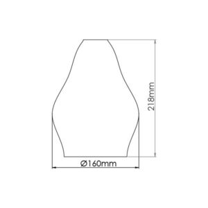 Vito 4101840 Пендел за таван GIA 1xE27 OPAL-ORANGE IP20 60W 220V