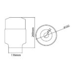 Vito 4102340 Пендел за таван ART-9002 1xE27 SMOKE IP20 60W 220V