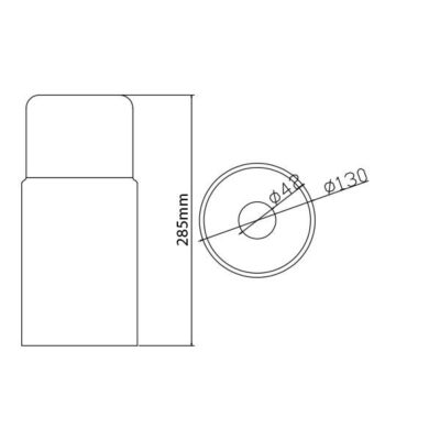 Vito 4102350 Пендел за таван ART-9011 1xE27 SMOKE IP20 60W 220V