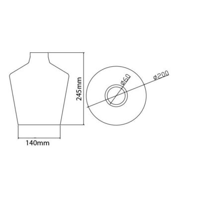 Vito 4102410 Пендел за таван ART-V7 1xE27 CHROME IP20 60W 220V