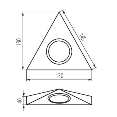 Kanlux 4381 Точково осветително тяло за монтаж под шкафове ZEPO G4 12V IP20