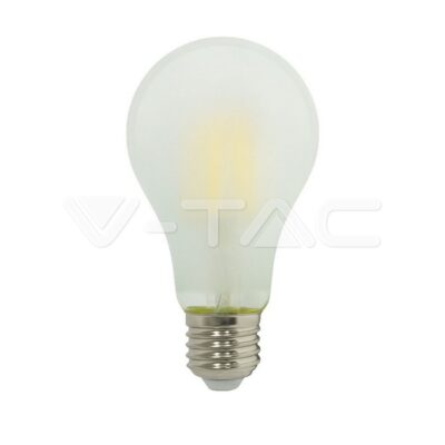 V-TAC VT-44801 LED Крушка 6W Filament E27 A60 Матирано Покритие Топло Бяла Светлина