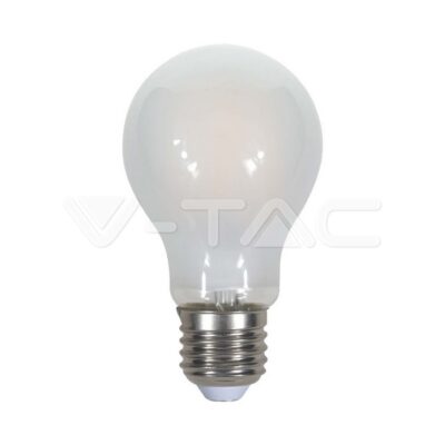 V-TAC VT-4485 LED Крушка 8W Filament E27 A60 Матирано Покритие Бяла Светлина